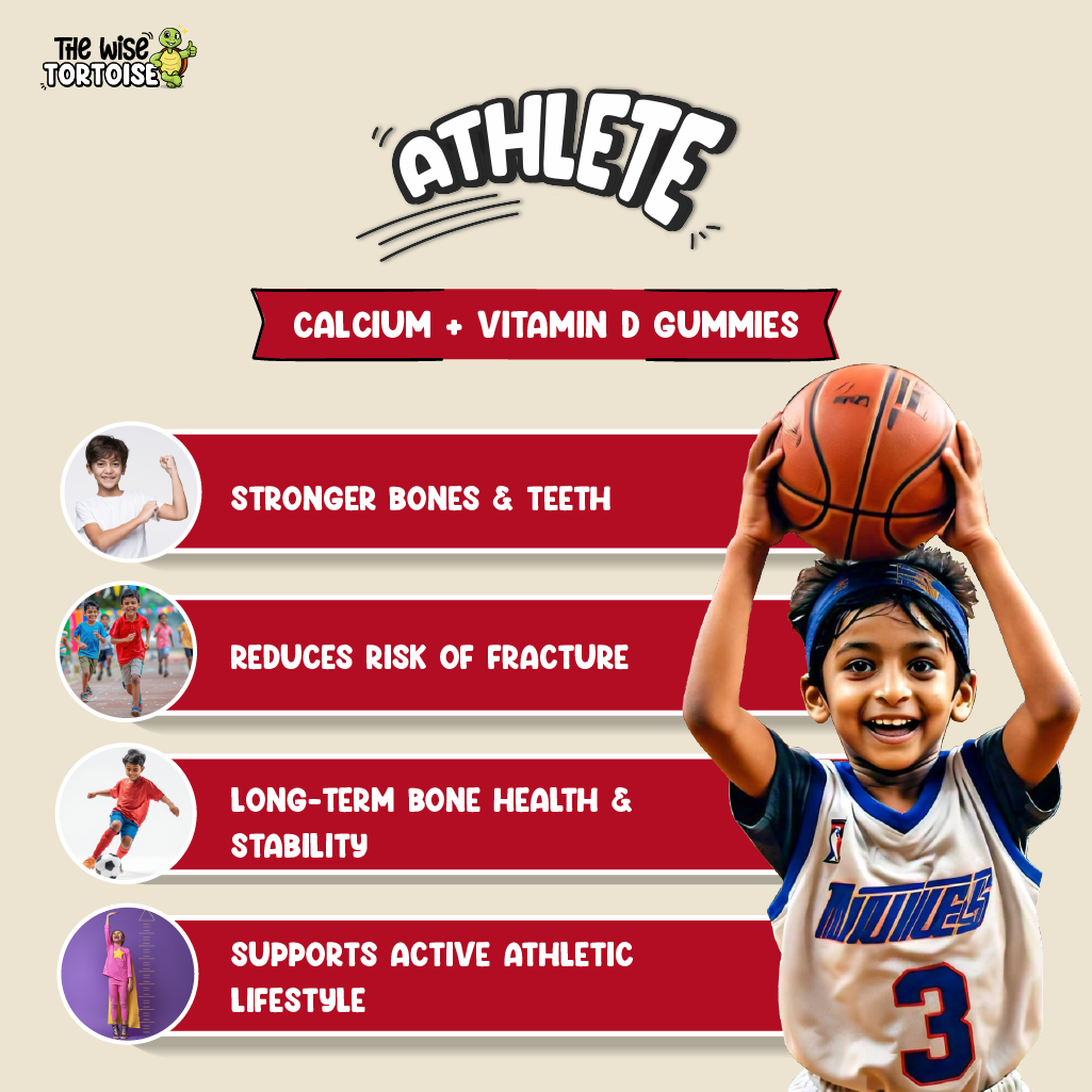 Athlete Zero Sugar Gummies (Calcium + Vitamin D)
