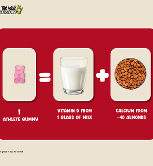 Athlete Zero Sugar Gummies (Calcium + Vitamin D)