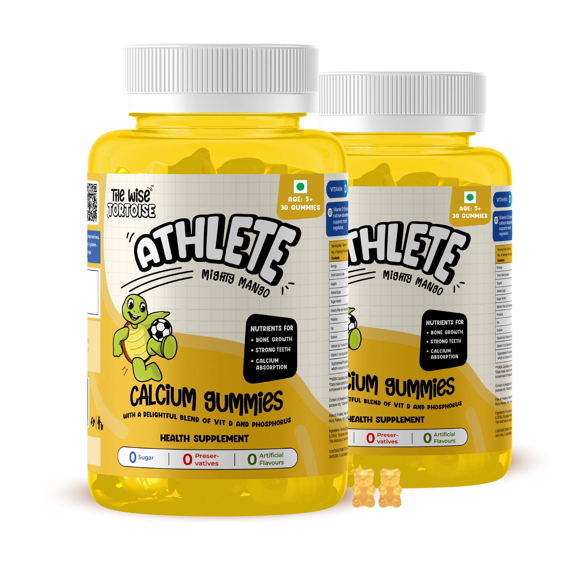 Athlete Zero Sugar Gummies (Calcium + Vitamin D)