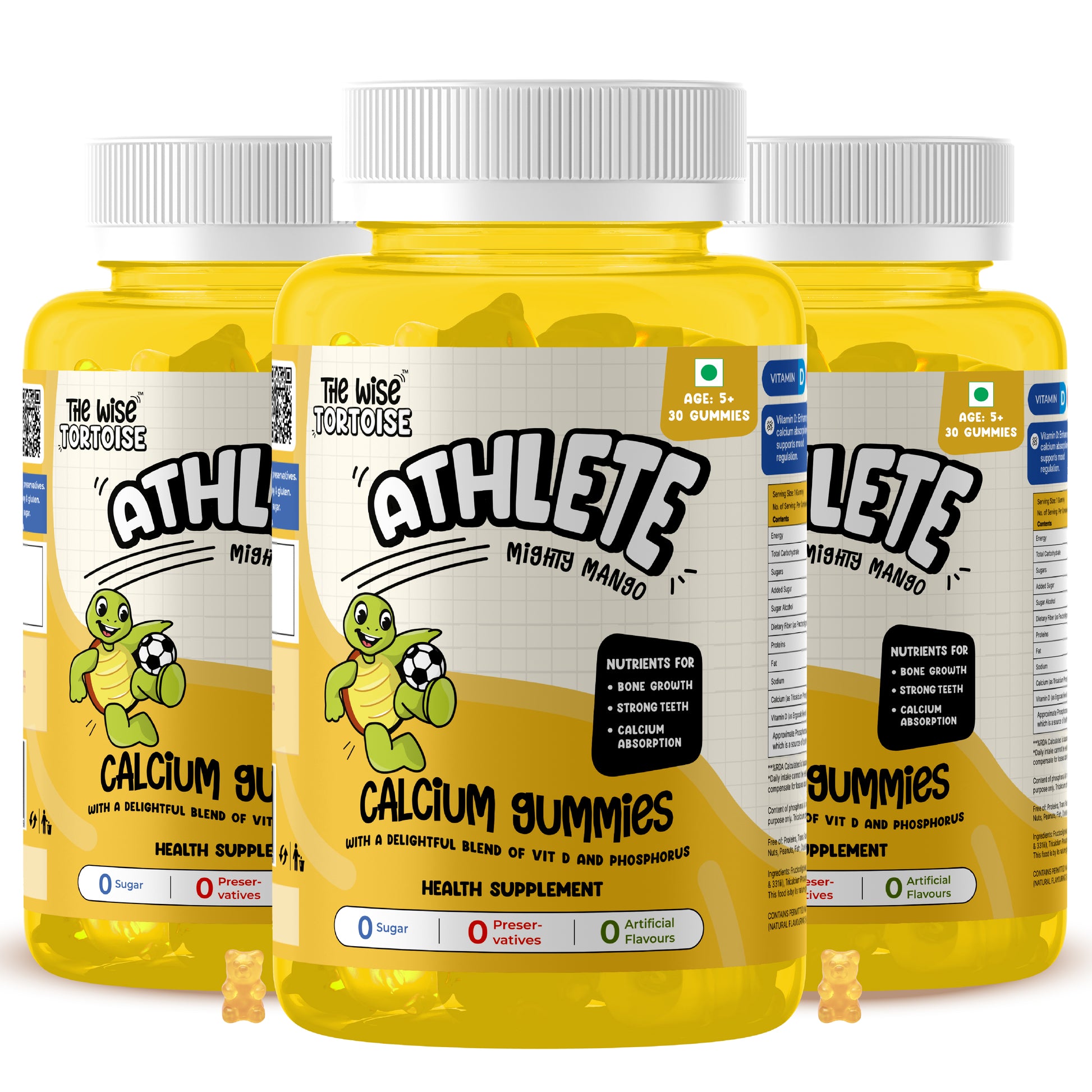 Athlete Zero Sugar Gummies (Calcium + Vitamin D)