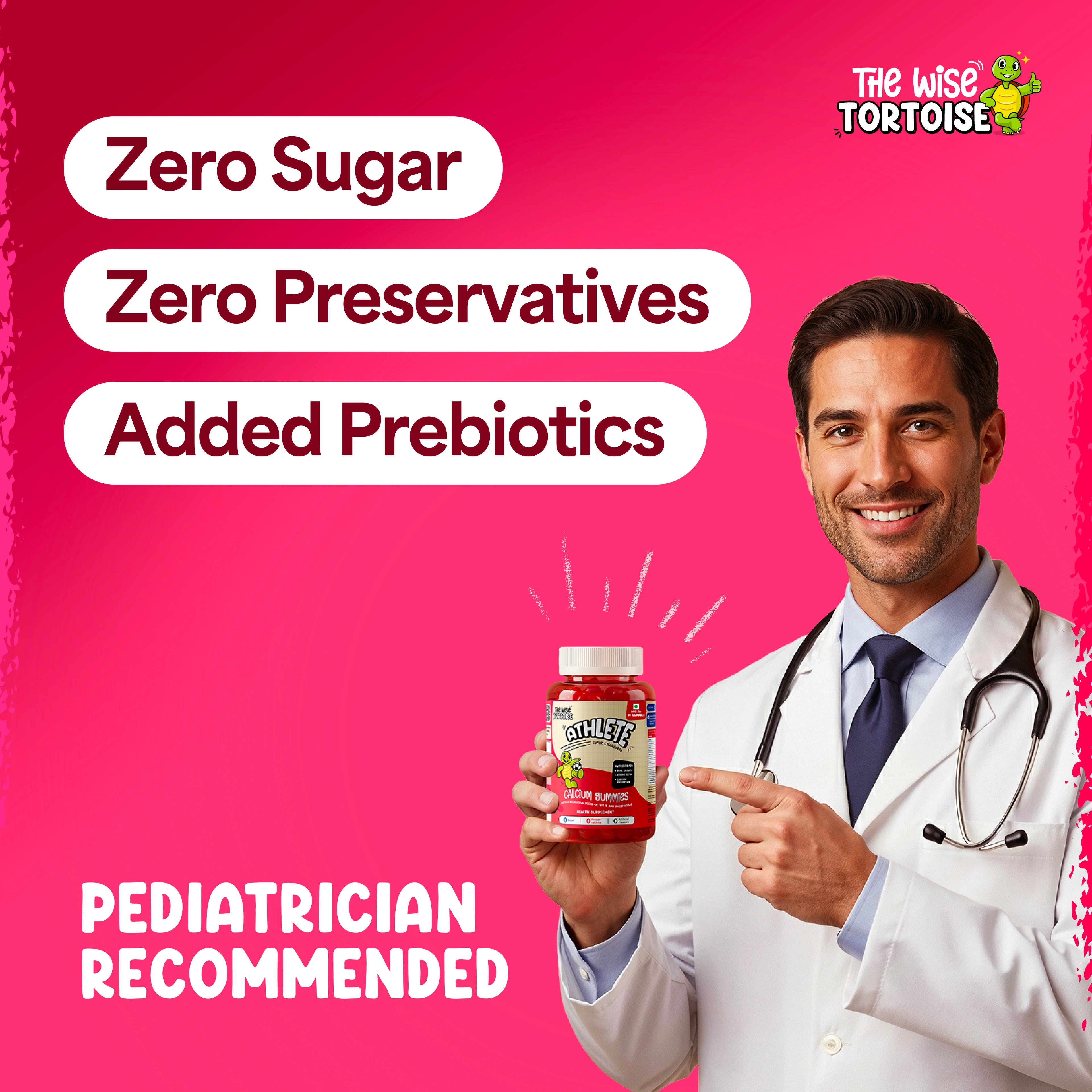 Athlete Zero Sugar Gummies (Calcium + Vitamin D)