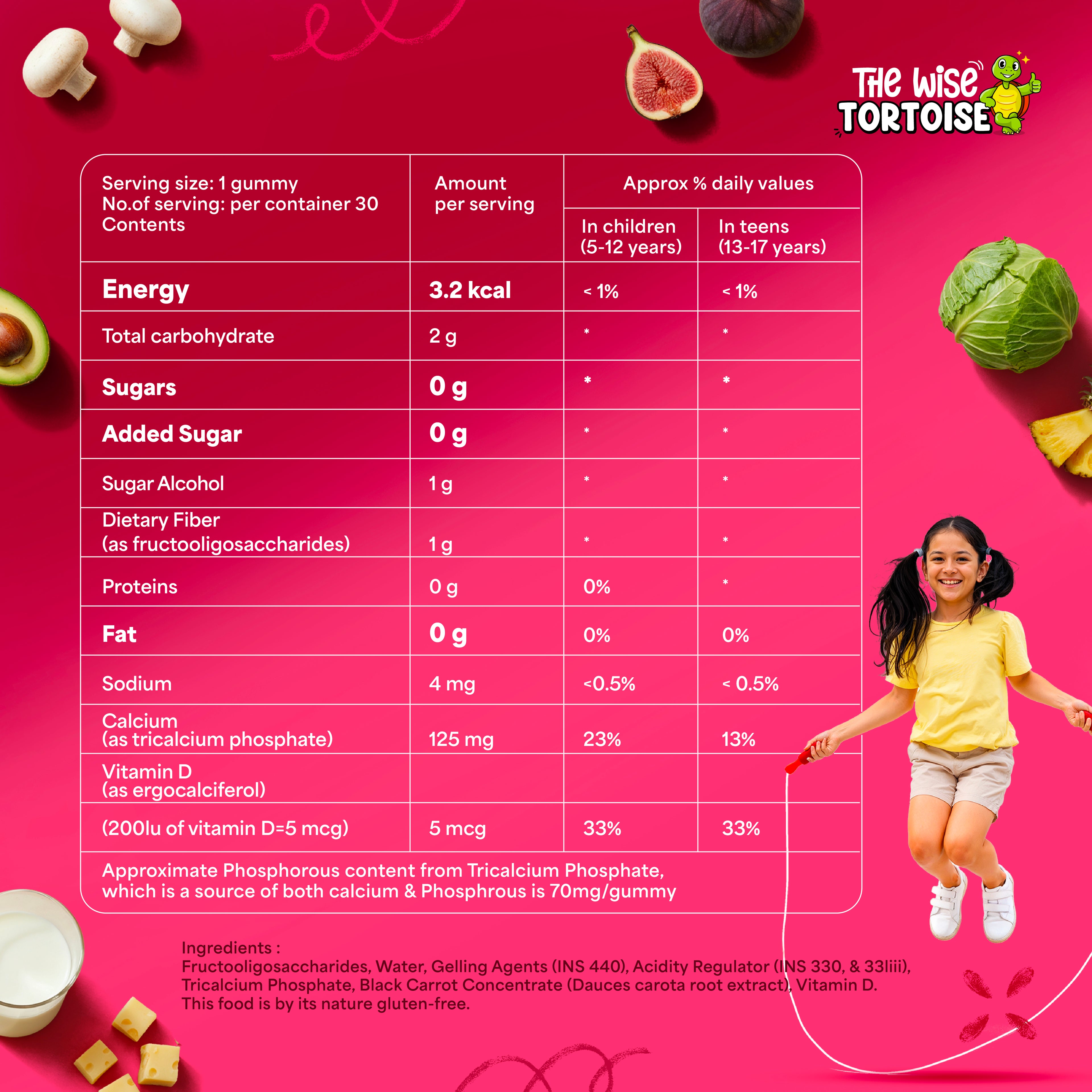 Athlete Zero Sugar Gummies (Calcium + Vitamin D)